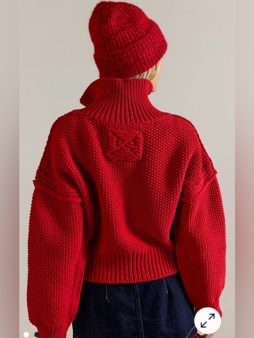 Free People We The Free Lil Lad Cardi. NWT. Red - Picture 3 of 3